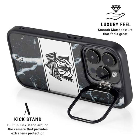 NBA Dallas Mavericks Marble iPhone 16 Pro Kickstand Case